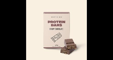 Protiplan - Protein Bars Crispy Chocolate - 7 x 39 g - Suikerarm - Koolhydraatarm - Eiwitrepen