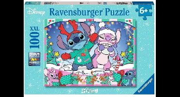 Ravensburger Disney puzzel Stitch kersteditie 100 XXL stukken.
