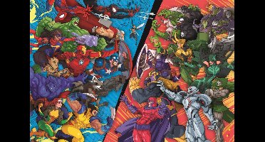 Clementoni - Kinderpuzzel - 104 Stukjes - Marvel Helden vs Schurken - Puzzel Vanaf 6 Jaar