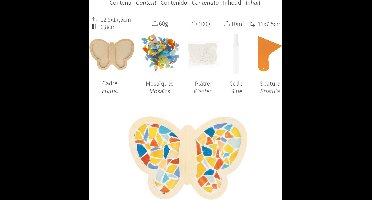 Mozaïekpakket vlinder 17,5x12,5 cm - Artemio