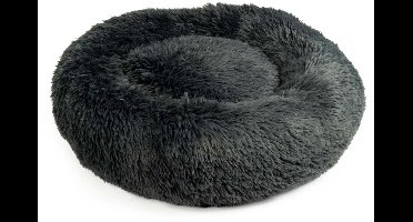Duvoplus Snug - Donut bed - Donkergrijs - S - 50x50x13cm - Wasbaar