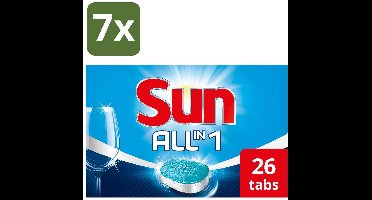 Sun All-in-1 Normaal Vaatwastabletten - 7 x 25 tabletten - Voordeelverpakking