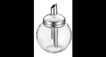 Westmark Suikerdispenser, 6 stuks, inhoud: elk 250 ml, glas/roestvrij staal, Roma, doorzichtig/zilver, 654422E2