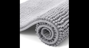 Badmat 40×60 cm – Antislip, Zacht & Absorberend – Wasbare Badkamermat – Lichtgrijs