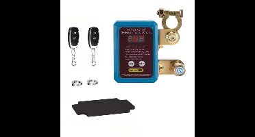 Wireless Remote Car Battery Disconnect Switch – 12V with Voltage Display – Magnetic Latching, Easy Installation