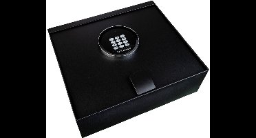 Technomax CS/4N E Kluis - Veiligheidskluis - Elektronische Spijker - Zwart - 2 mm Stalen Wanden - LED Scherm - Aansluitkabel voor Auto