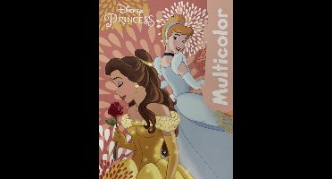 Multicolor - Disney Prinsessen - Kleurboek - Assepoester - Belle - 17 Kleurplaten en 17 Voorbeelden - Voor Kinderen - Creatief - Knutselen - Uitermate Geschikt voor Kleurpotloden en Wasco