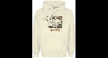 Pokémon Evoli Evolutionen Katakana Heren Trui met capuchon - natuur - XL