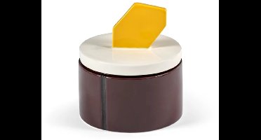 Serax Plan C Candela 03 geurkaars D12.5cm H13cm burgundy / geel