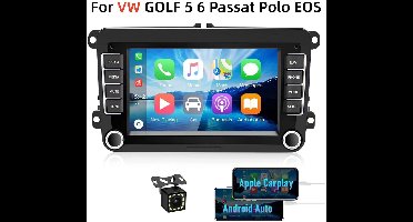 GPS Navigatie Head Unit for VW GOLF 5/6/Passat & Polo/EOS | 7inch Android 13 2+32G, Draadloos CarPlay, Bluetooth en WiFi FM
