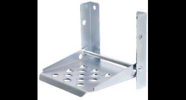 Metalen opstap – opklapbaar – 160x150 mm – Verzinkt staal – Antislip