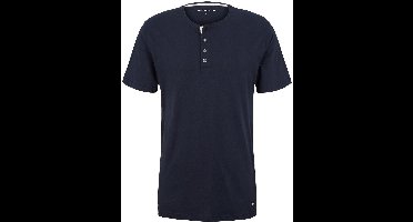 Tom Tailor - Katoenen pyjamashirt - Maat 54/XL - blue-dark-solid