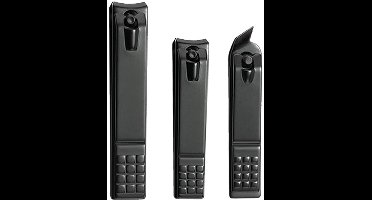 PULUZ - Nagelknipper van roestvrij staal - Hand- en teennagelknipper - Gebogen en afgeschuinde messen - Geschikt voor alle nageltypen (3-pack)