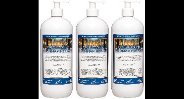 Hairconditioner Hammam Herbal 1 liter met 3 witte pompen - set van 3 stuks
