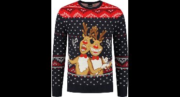 Foute Kersttrui Singing Rudolphs - Volwassenen - Maat XL