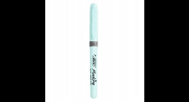 Bic Pastel Markeerpen Blauw - Dubbelzijdig, 1.6mm-3.3mm