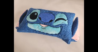 Stitch Hoofdkussen in Zachte Sherpa Stof, 75x45cm