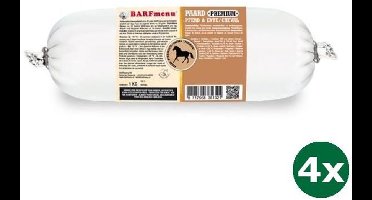 4x1000 gr Barfmenu paard premium hondenvoer
