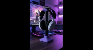 Premium Headset Houder - Universele Koptelefoon Standaard - Voor Gaming & Bureau - Inclusief Rubberen Voetjes - Lila