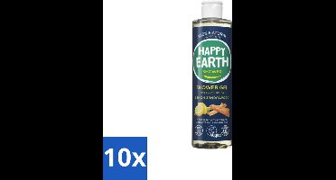 10 x Happy Earth – Douchegel – 100% Natuurlijk Men Protect – 300 ml - Douchegel Mannen - Natuurlijke Douchegel - Vegan Douchegel - 3-in-1 Douchegel - Gezichtsreiniging