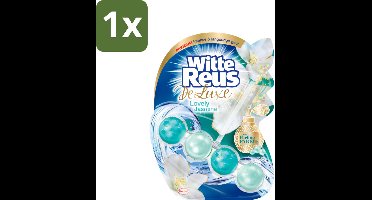 1 x Witte Reus - DeLuxe Toiletblok - Lovely Jasmine - 1 Toiletblok - Toiletblok - Jasmijn Geur - Reinigend Schuim - Anti-kalk - Vuilbescherming