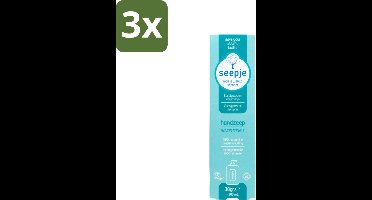 Seepje - Handzeep - Natuurlijke Geur & Verzorging - Eucalyptus en Rozemarijn - Navulverpakking - 34 g - Bulkverpakking - 3 stuks