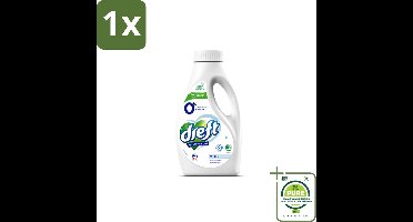 1 x Dreft - Vloeibaar Wasmiddel - 0% Witte Was - Geurvrij & zacht - 19 Wasbeurten - Wasmiddel - Wasmiddel Voor Gevoelige Huid - Parfumvrij Wasmiddel - Witte Was - Biologisch Wasmiddel