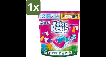 Color Reus - 3+1 Power Caps - Gekleurde Was - 45 Wasbeurten - 1 stuk