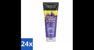 John Frieda – Shampoo – Sheer Blonde Colour Renew Zilver – Neutraliseert gele tonen – 250 ml - Voordeelverpakking - 24 stuks