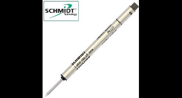 Penvulling - Rollerball - Flow - Zwart - Schmidt - 1 Stuks - Los Verpakt - 8127 - Copless System - Refill - RVS Punt - Black - Schwarz - Noir - 98mm