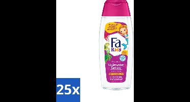 25 x Fa – Douchegel & Shampoo – Kids Underwater Fantasy – 250 ml - Douchegel En Shampoo Voor Kinderen - Kinderhuid Reinigen - Milde Shampoo - Dermatologisch Getest - Kids Shampoo