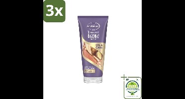 3 x Andrélon - Oil & Care - Haarmasker - 180 ml - Grootverpakking - Haar Masker - Droog Haar - Pluizig Haar - Haarmasker Arganolie - Haarmasker Marulaolie