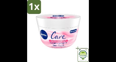 1 x NIVEA - Bodycrème - Verzorging Gevoelig - Intensieve voeding - Voor gezicht, handen & lichaam - Met Aloë Vera - 200 ml - NIVEA Care Sensitive - Gevoelige Huid - Crème - Hydratatie - Verzorging