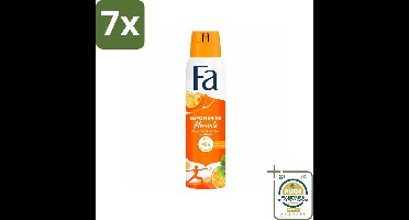 7 x Fa – Deodorant Spray – Empowering Moments – 150 ml - Grootverpakking - Deodorant Spray - Zweetvermindering - Geur - Frisheid - Antiirritatie