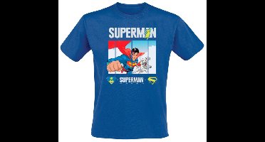 Superman 2025 - Superman Look Up Heren T-shirt - blauw - L