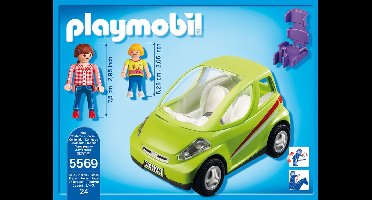 Stadswagen / Voiture de ville avec maman et enfant