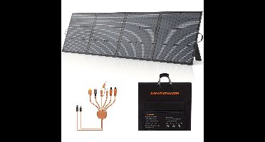 Zonnepaneel – Solar Panel – Opvouwbaar Paneel – Draagbaar Zonnepaneel – Camping Zonnepaneel – 220W 20V – Hoog Rendement 23,5% – Overlading Bescherming