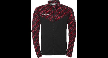 Uhlsport Kinder Trainingsjacke Progressive 28 Poly Jacke 1002269 Schwarz/Rot-116