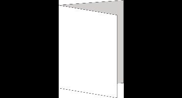 Wit Papier + vouwlijn - 160 GM - A4 - Enkele vouw - 125 vel