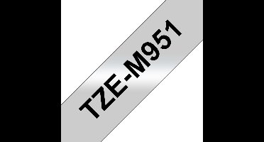 Brother TZe-M951 Zwart op zilver