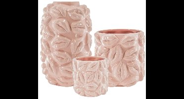 Housevitamin - Set Vazen Lippen - Keramiek - Eyecatcher - Licht Roze