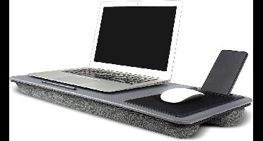 Multifunctioneel Lapbureau voor Laptops tot 17 Inch - Draagbaar Bureau met Muismat en Telefoonsleuf voor Thuis en Onderweg