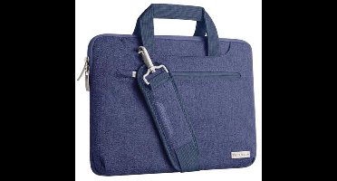 Draagbare Multifunctionele Sleeve Case voor 12,8-13,3 inch Laptops met Verstelbare Schouderriem en Organizer Zakken