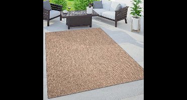 Outdoor Area Rug Carpet For Indoor And Outdoor Balcony Terrace Kitchen Rug Modern Boho Plain Mottled, Size:240x340cm, Color:Beige