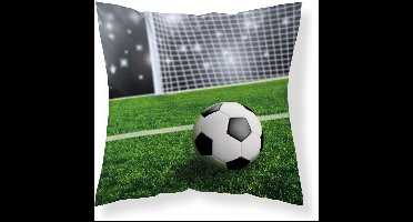 Voetbal Sierkussen Sierkussen Kussen - 40x40cm INCL VULLING 230grms