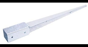 Aqbau® Inslagbodemhuls, 60 x 750, paaldrager, grondhuls, thermisch verzinkt, voor carports, tuinhuisjes, pergola's en hekken