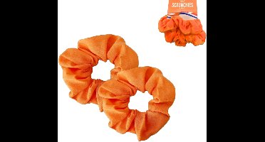 Folat scrunchies oranje set van 2, Oranje haar strik, Haar accessoires, Haar elastiek