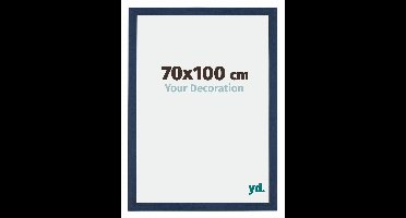 Your Decoration - Puzzellijst 70x100 cm - Donkerblauw Geveegd - Puzzellijst 1500-2000 stukjes - MDF Fotolijst - Mura