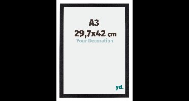 Your Decoration - Fotolijst A3 29,7x42 cm - MDF - Zwart Mat - Mura