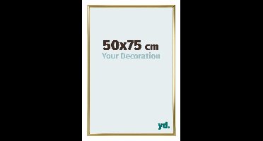 Your Decoration - Puzzellijst 50x75 cm - Goud - Puzzellijst 500-1000 stukjes - Kunststof Fotolijst - Annecy
